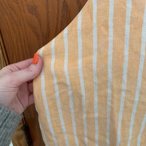 Abound Coral Striped Linen Tank - Picture 2 of 5